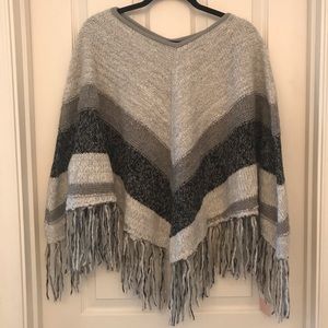 NWT Sun & Shadow poncho shirt